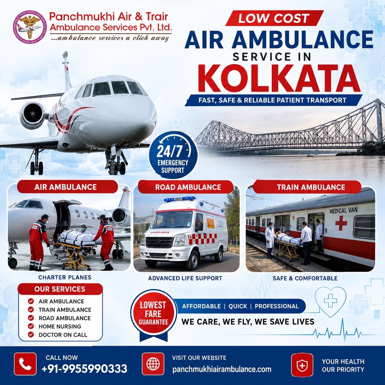 Kolkata, Health, Panchmukhi Air Ambulance In Kolkata Is For Your Convenience And Safety