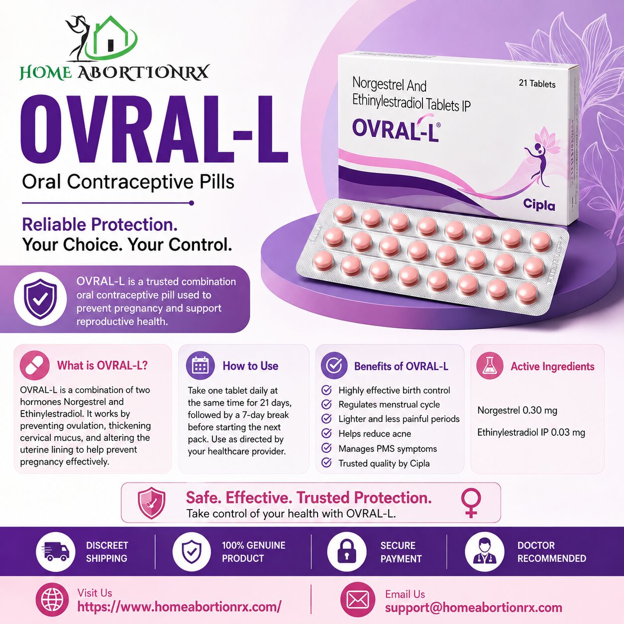 New York, Health & Beauty Items, USD 49,  Buy Ovral-L Online | Trusted Oral Contraceptive Pills