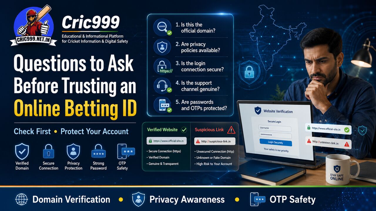 Mumbai, Sports, Cric999 Highlights The Questions Users Should Ask About An Online Betting ID
