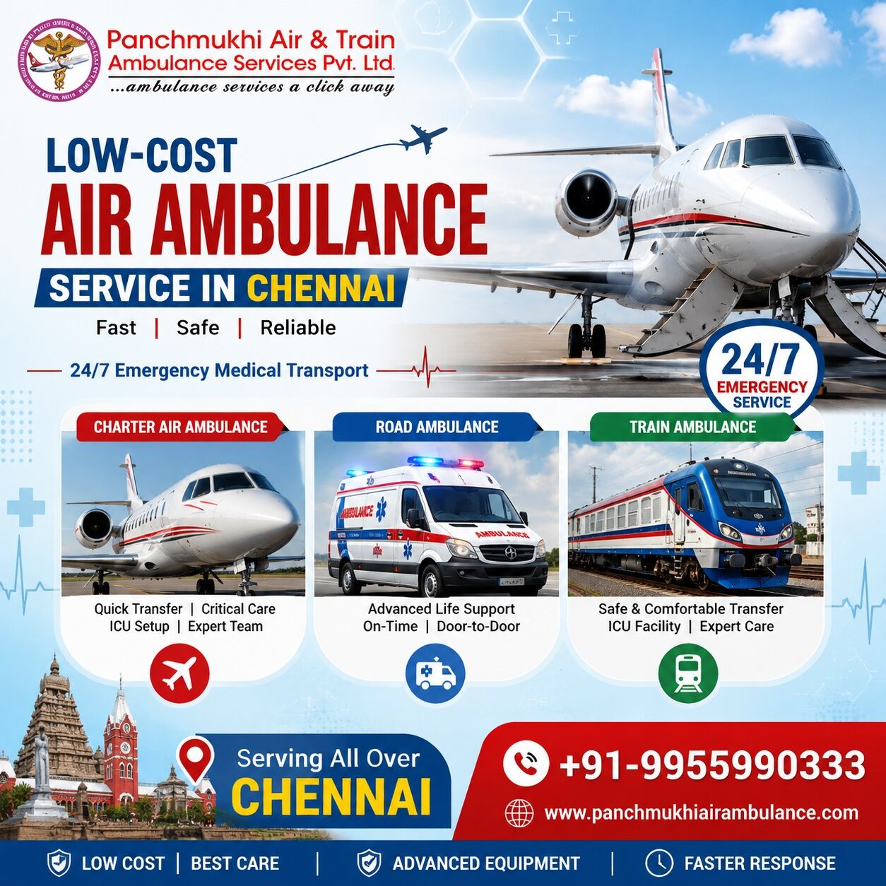 Chennai, Health, Book A Comfortable Medical Transfer With Panchmukhi Air Ambulance In Chennai