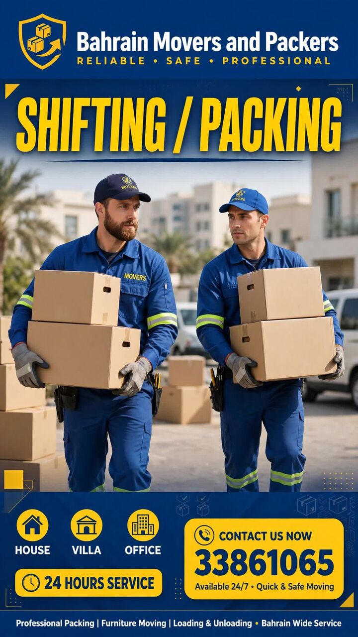 Janabiya, Labor/Moving, Bahrain Movers And Packers In Janabiya - Villa Shifting, Flat & Office Moving Service All