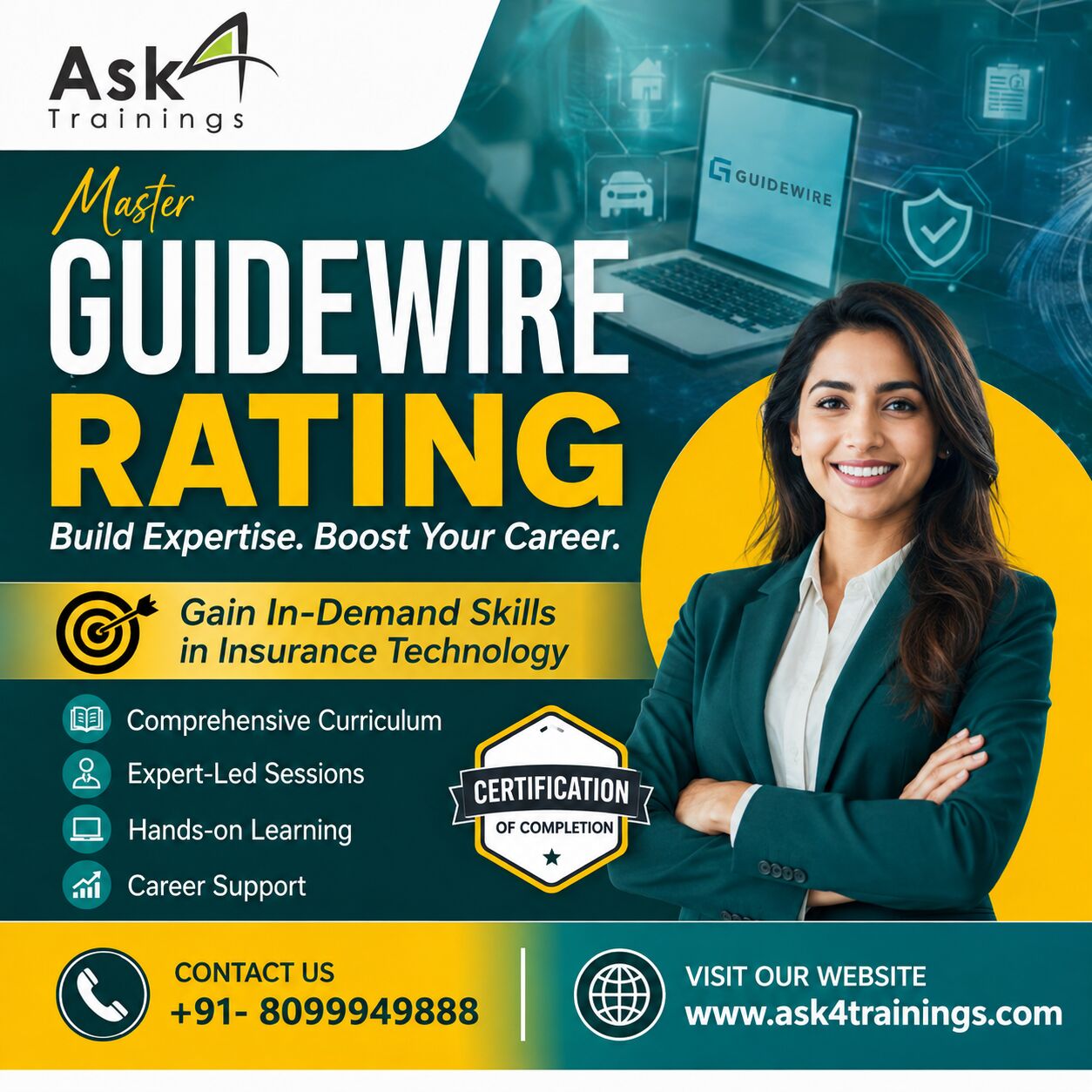 Hyderabad, Computers, INR 25000,  Guidewire Rating Online Training For Job Placement