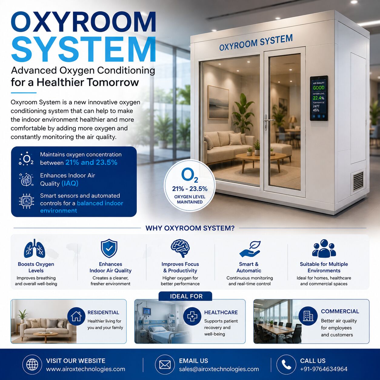 Aurangabad, Appliances, Oxyroom System For Advanced Indoor Air Quality