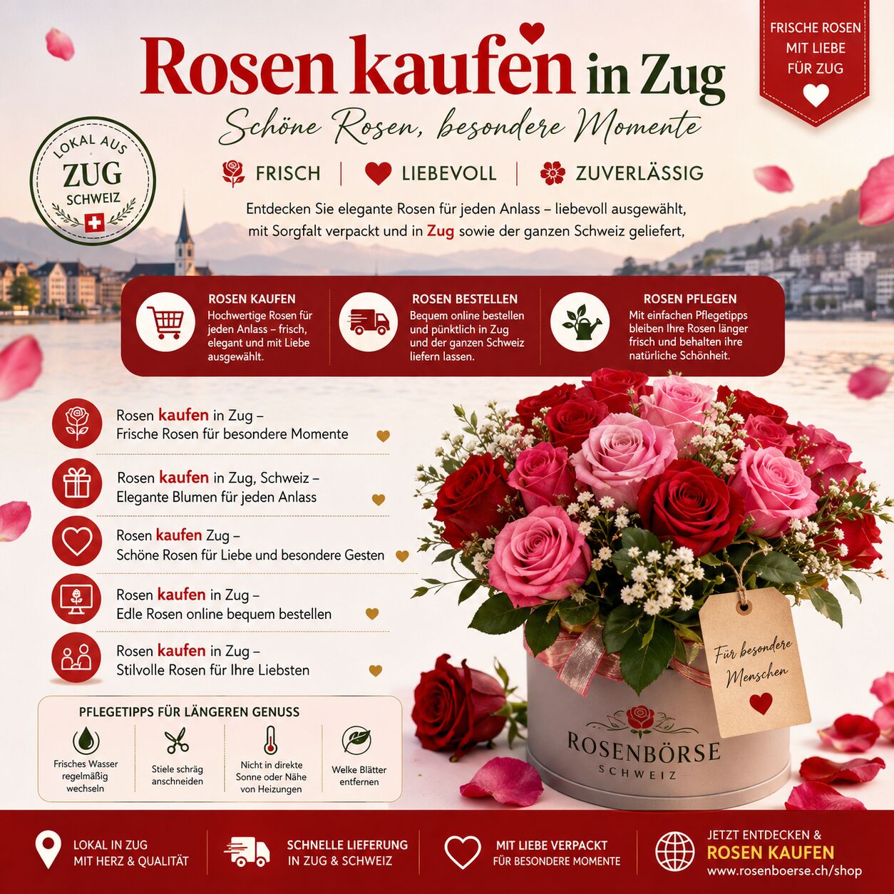 Geneva, Farm & Garden, CHF 5,  Rosen Kaufen In Zug &ndash; Edle Rosen Online Bequem Bestellen