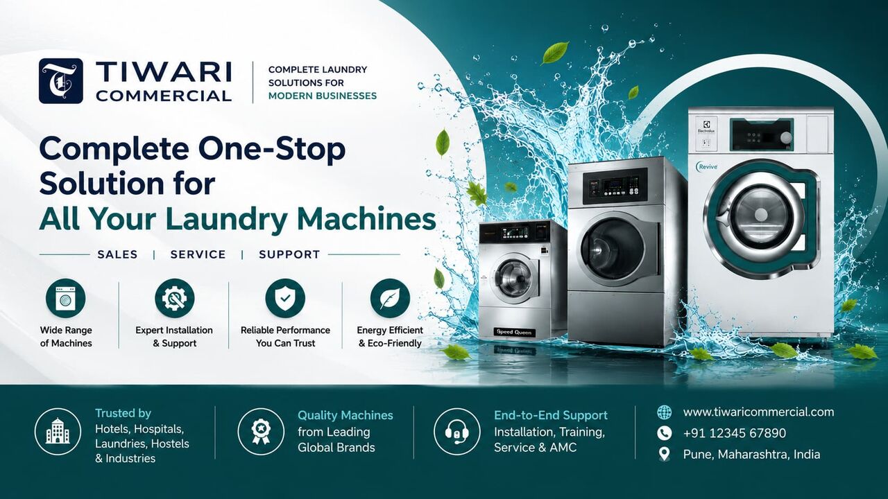 Greater Noida, Industrial Machinery, Commercial Laundry Equipment Dealer Greater Noida