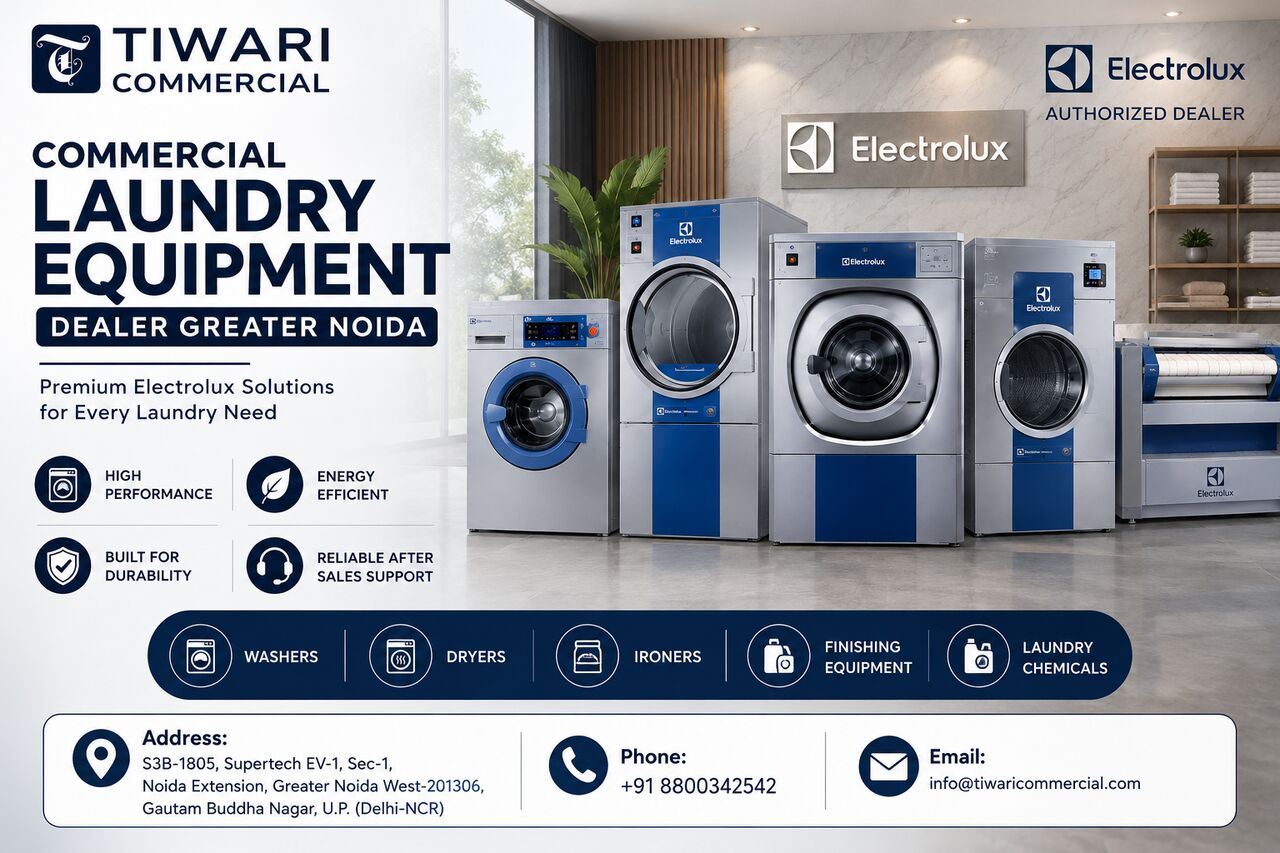 Greater Noida, Industrial Machinery, Commercial Laundry Equipment Dealer Greater Noida