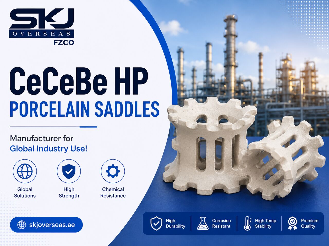 Silicon Oasis, Materials, CeCeBe HP Porcelain Saddles Manufacturer For Global Industry Use!