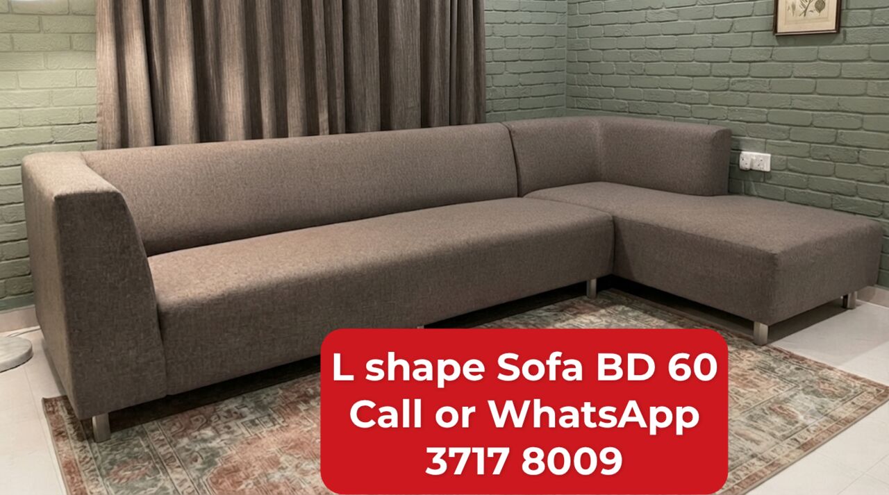 Manama, Furniture, BHD 60,  🌍🌎L Shape Sofa In Good Condition For Sale With Delivery