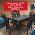 BHD 55,  🌍🌎Dinning Table With 6 Chair In Good Condition For Sale With Delivery