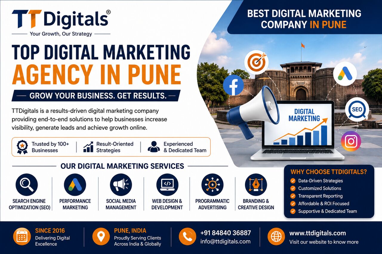 Pune, Marketing, Best Digital Marketing Agency In Pune &ndash; TTDigitals