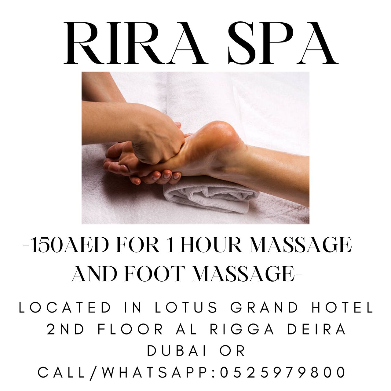 Dubai, Health, Rira Spa Offer 8/10/2026
