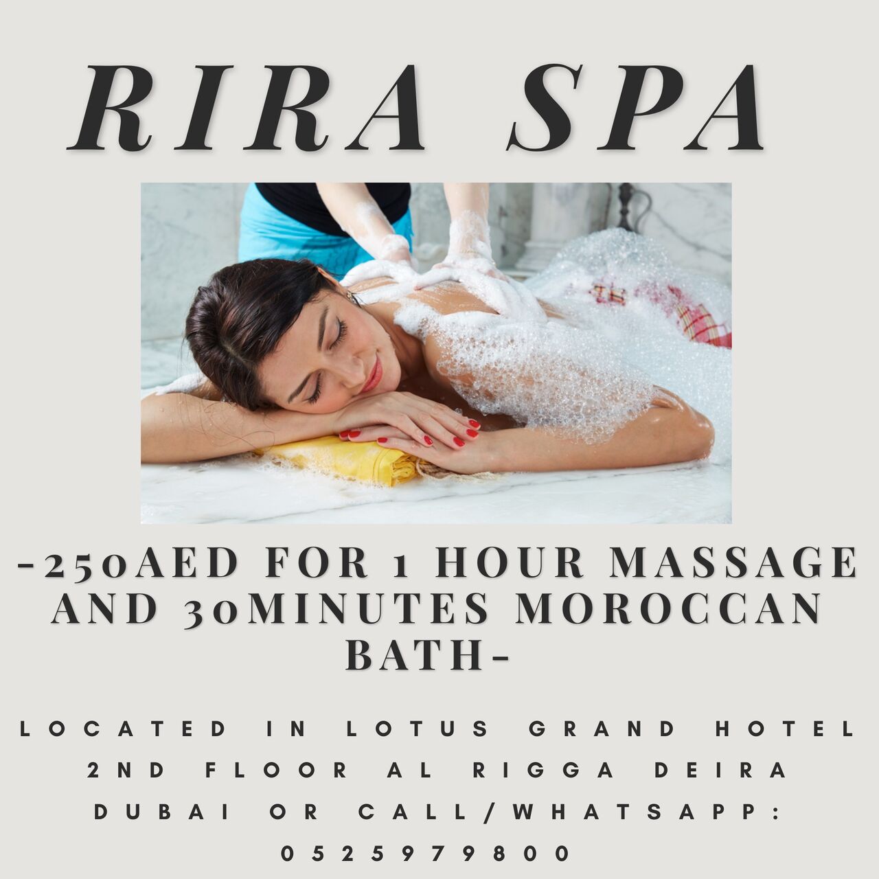 Dubai, Health, Rira Spa Offer 8/10/2026