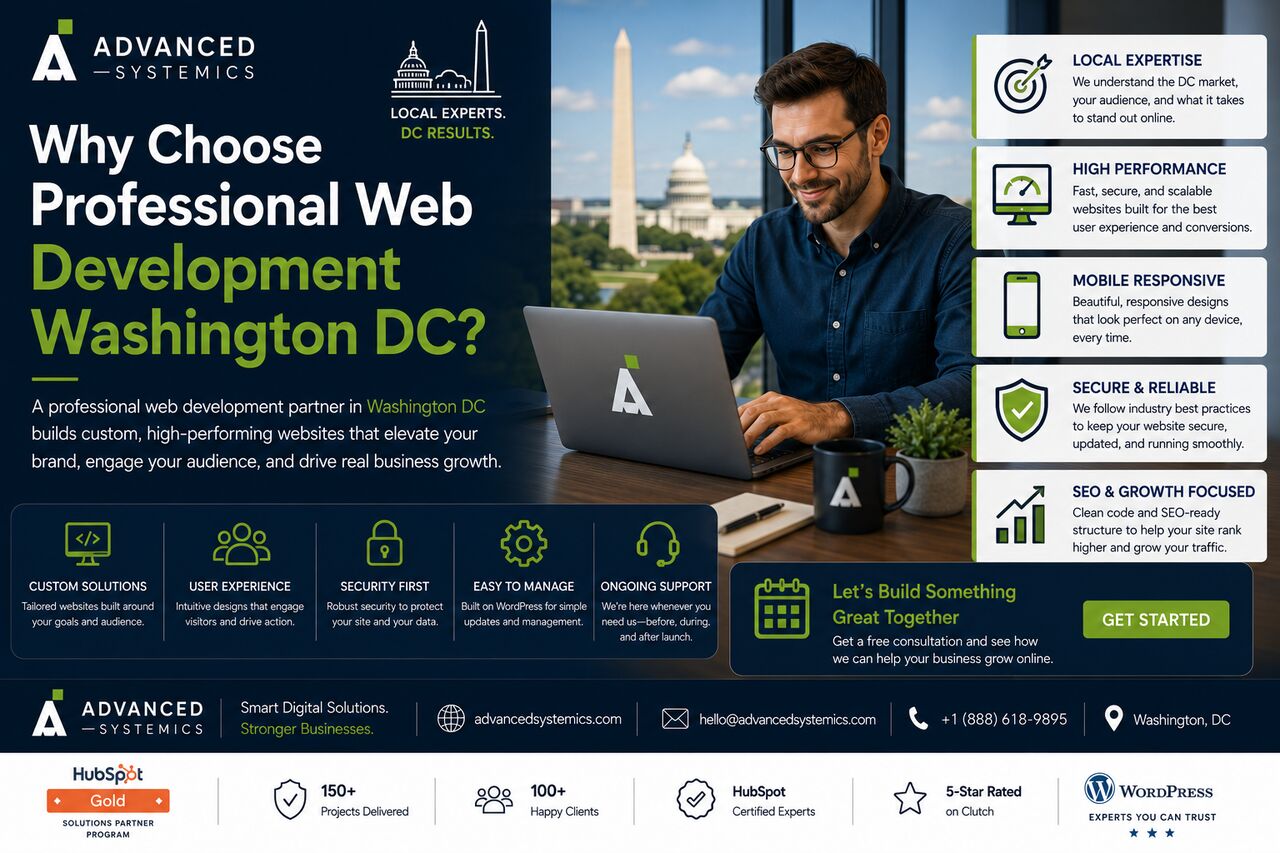 Washington DC, Web Design & Development, Why Choose Professional Web Development Washington DC?