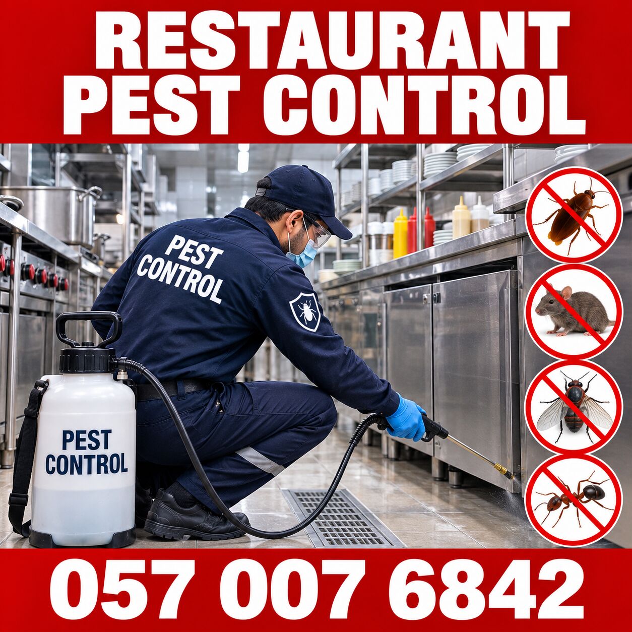 Al Nahda, Pest Control, 🍽️🪳 RESTAURANT PEST PROBLEM? PROTECT YOUR KITCHEN! 🪳 057 007 6842 🪳