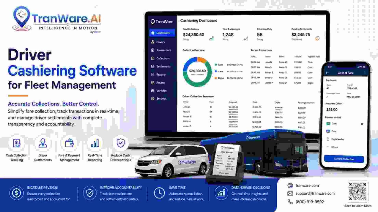 New York, Passenger Transport, Driver Cashiering Software For Transportation Operations