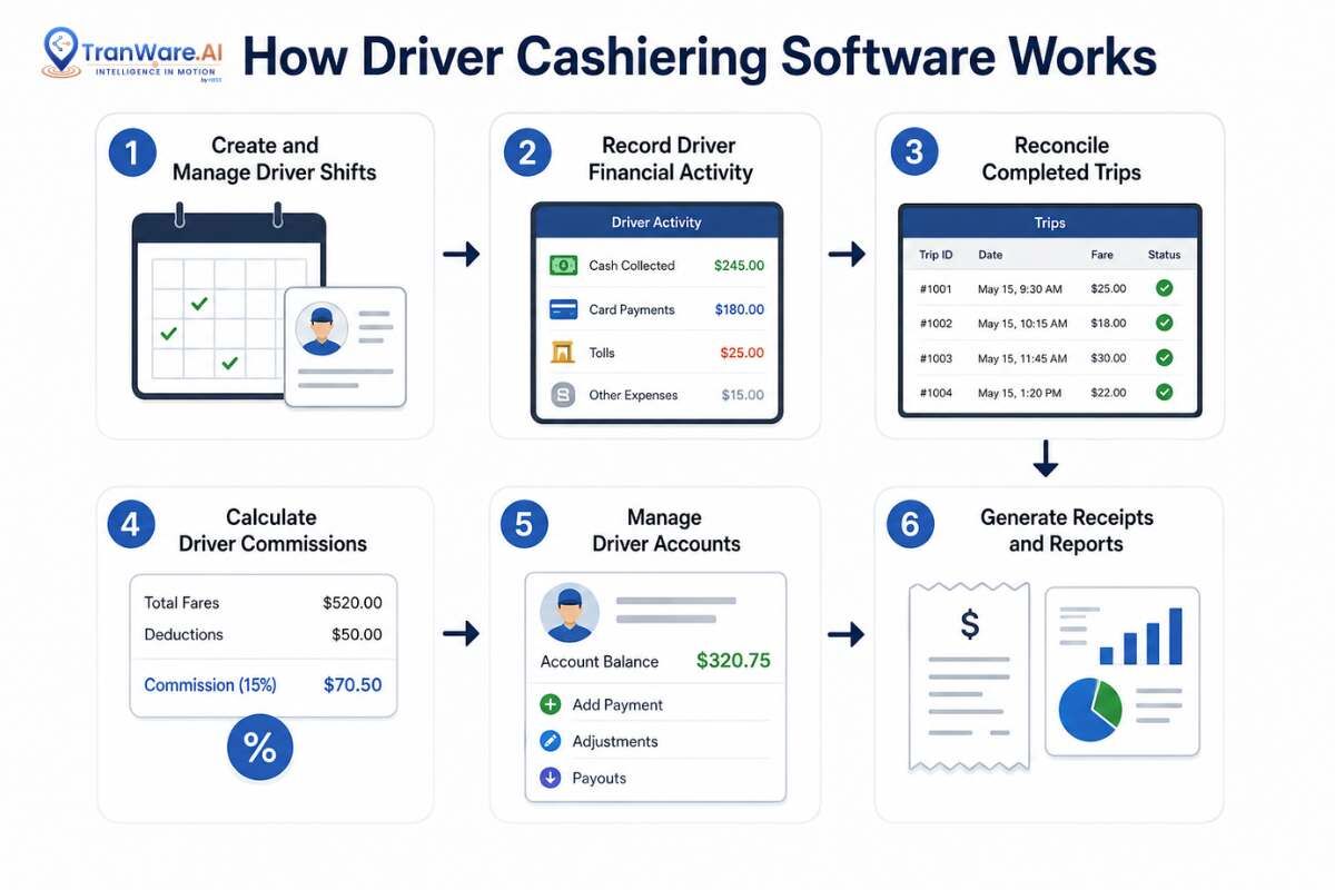 New York, Passenger Transport, Driver Cashiering Software For Transportation Operations