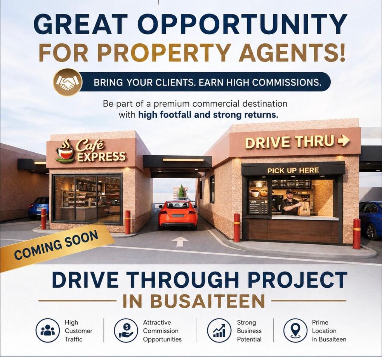 Busaiteen, Shops, 60 Sq. Meter,  Drive-Thru Shop For Rent In Busaiteen |Rent: Available Upon Request