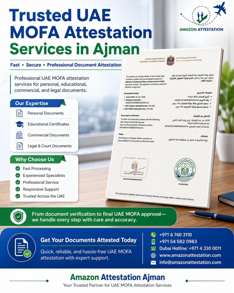Ajman, Business, Document Attestation Services In UAE &ndash; Fast & Reliable
