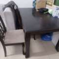 SAR 800,  Dining Table With 4 Chair & Medium Size Fridge
