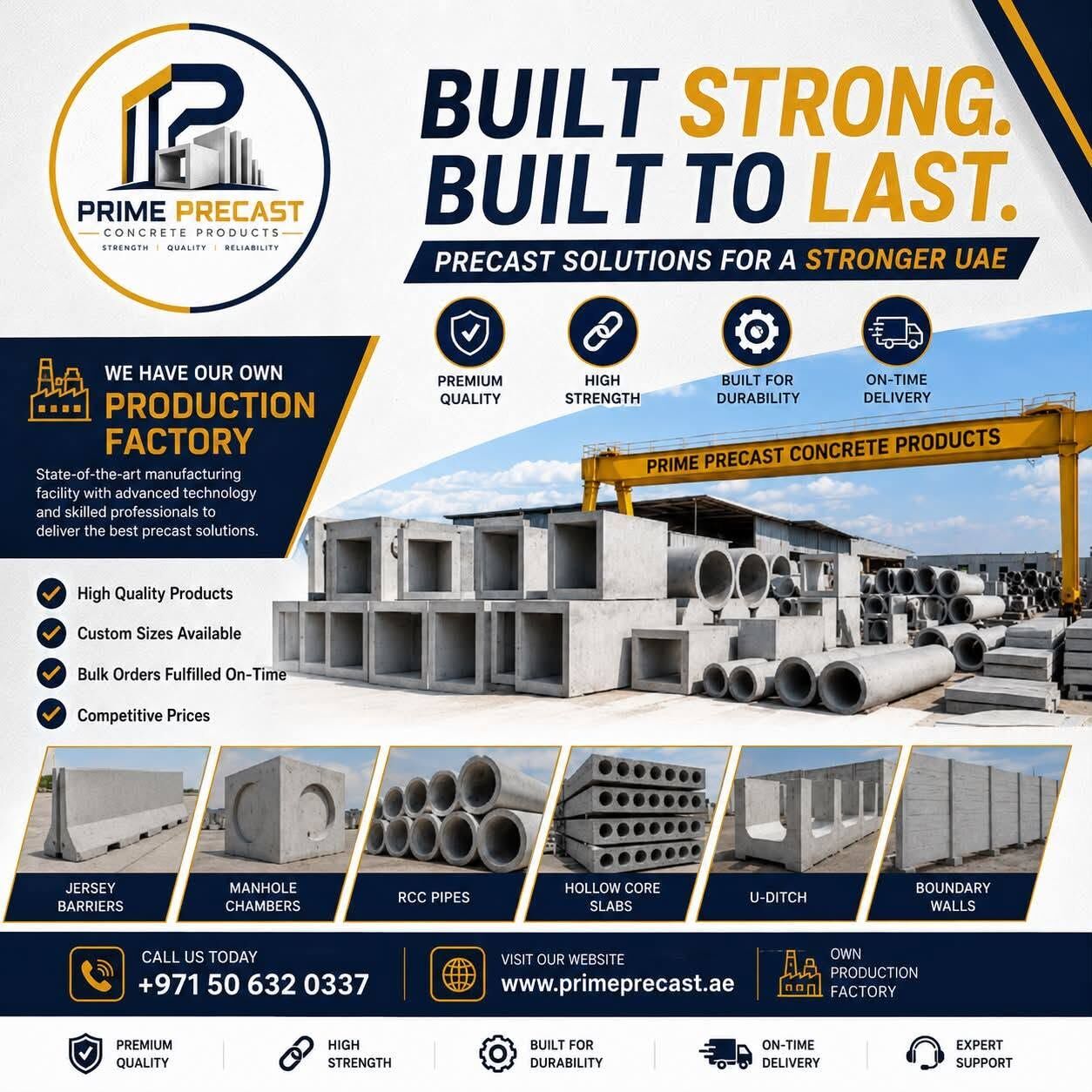 Dubai, Construction, Precast Concrete Products