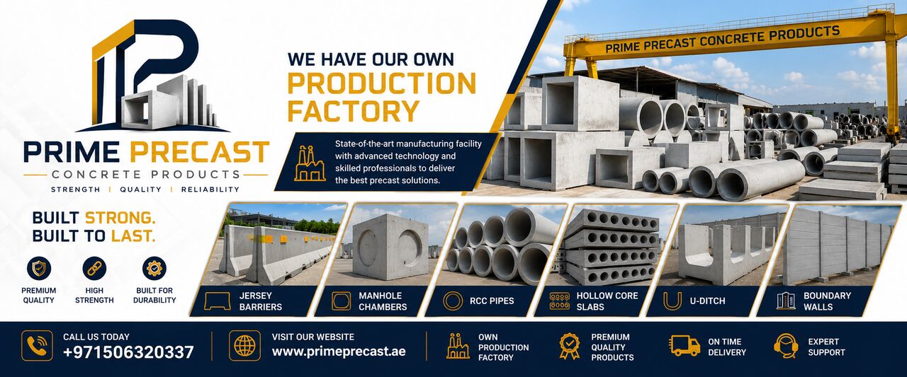 Dubai, Construction, Precast Concrete Products