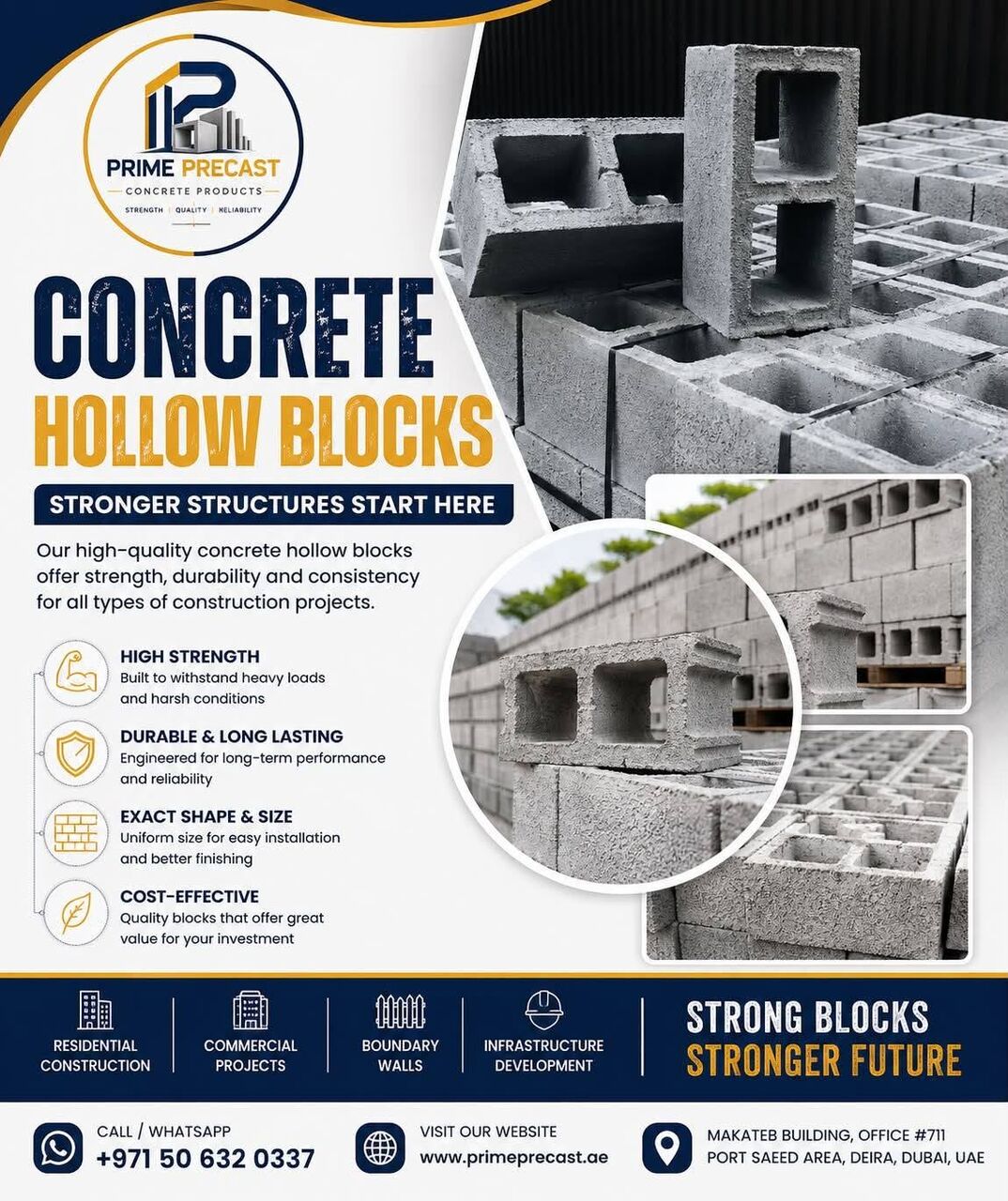 Dubai, Construction, Precast Concrete Products