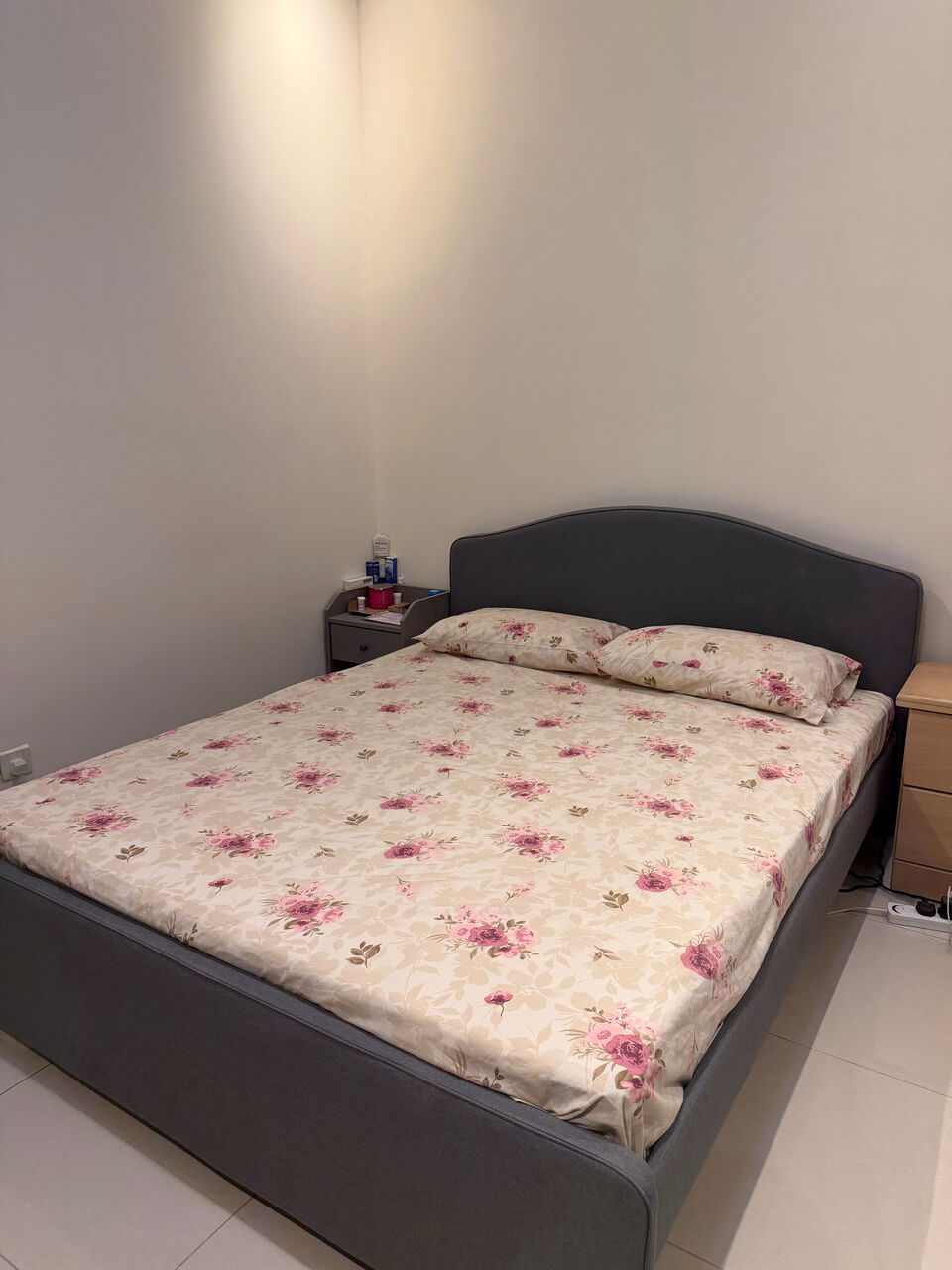 Khobar, Furniture, SAR 1700,  Final Exit Sale: IKEA Bed+Mattress+wardrobe+side Table
