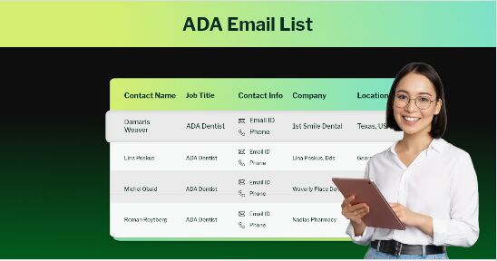 London, Business, Get Verified ADA Members Email List For Targeted Outreach