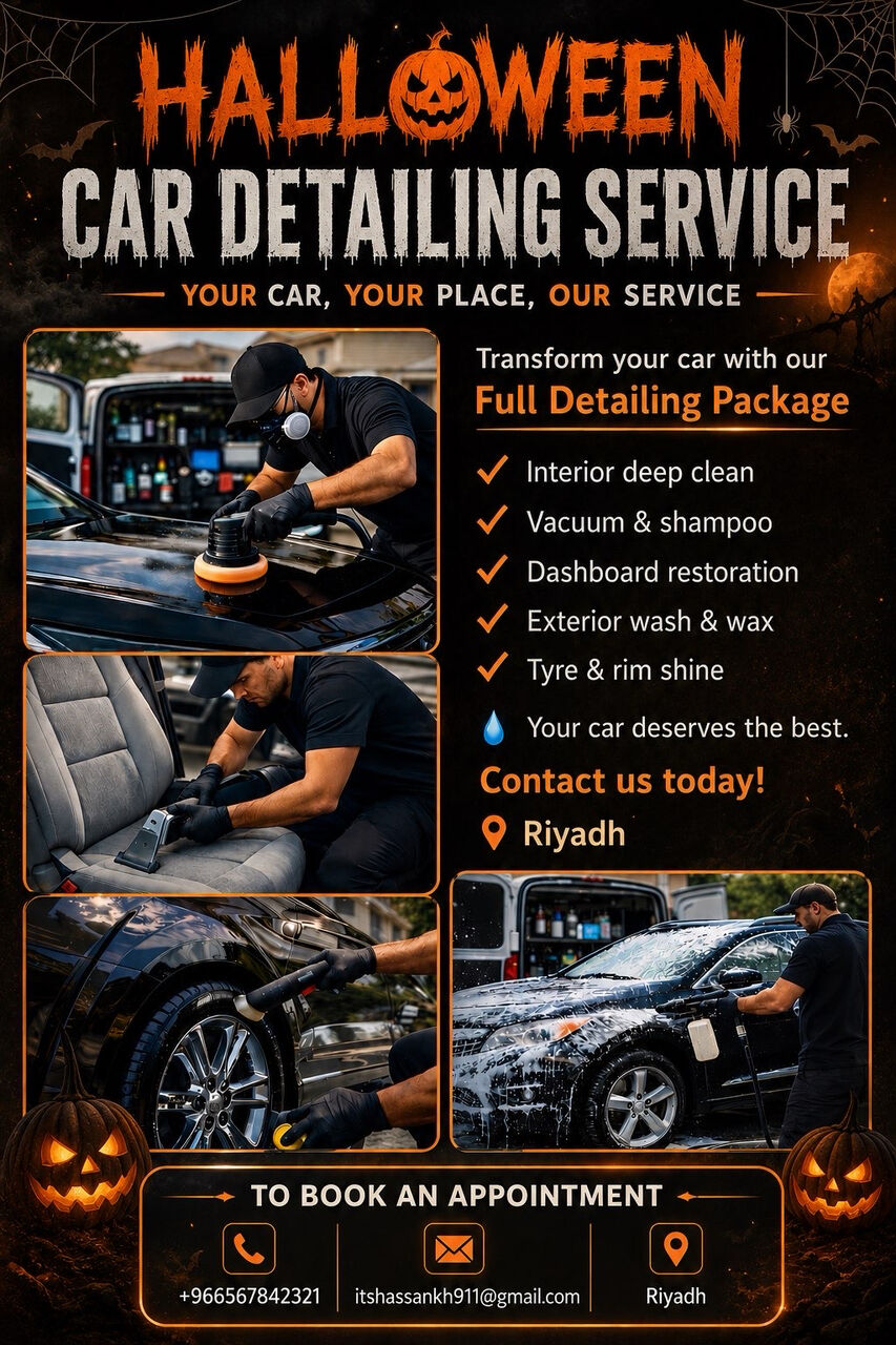 Riyadh, Cleaning, Car Detailing Service