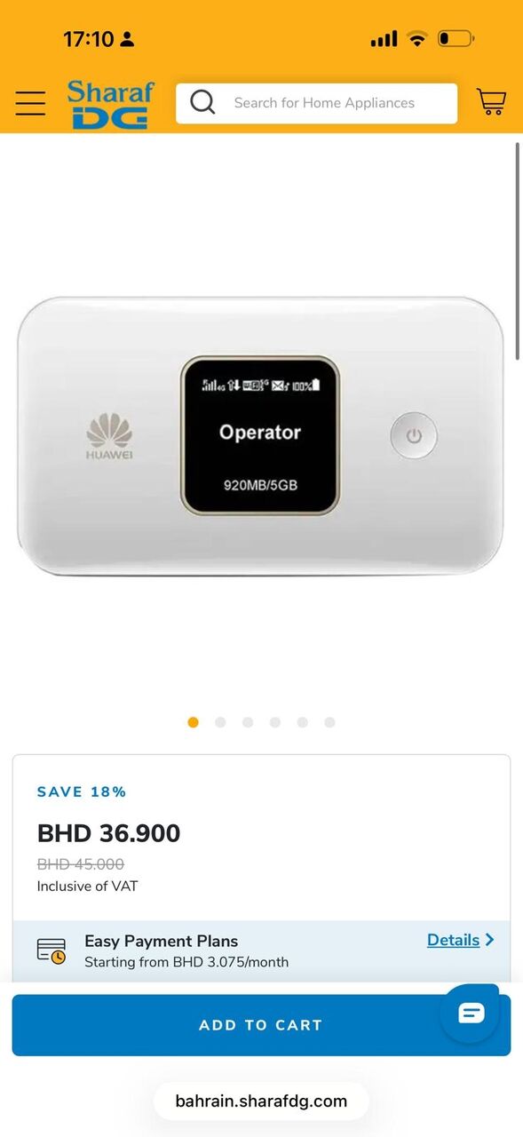 Isa Town, Electronics, BHD 17,  Huawei Mobile WiFi Elite 3