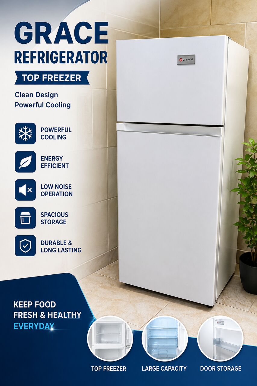 Al Iskan, Household Items, SAR 1,  🏷️ GRACE Refrigerator For Sale – Only 650 SAR! ❄️