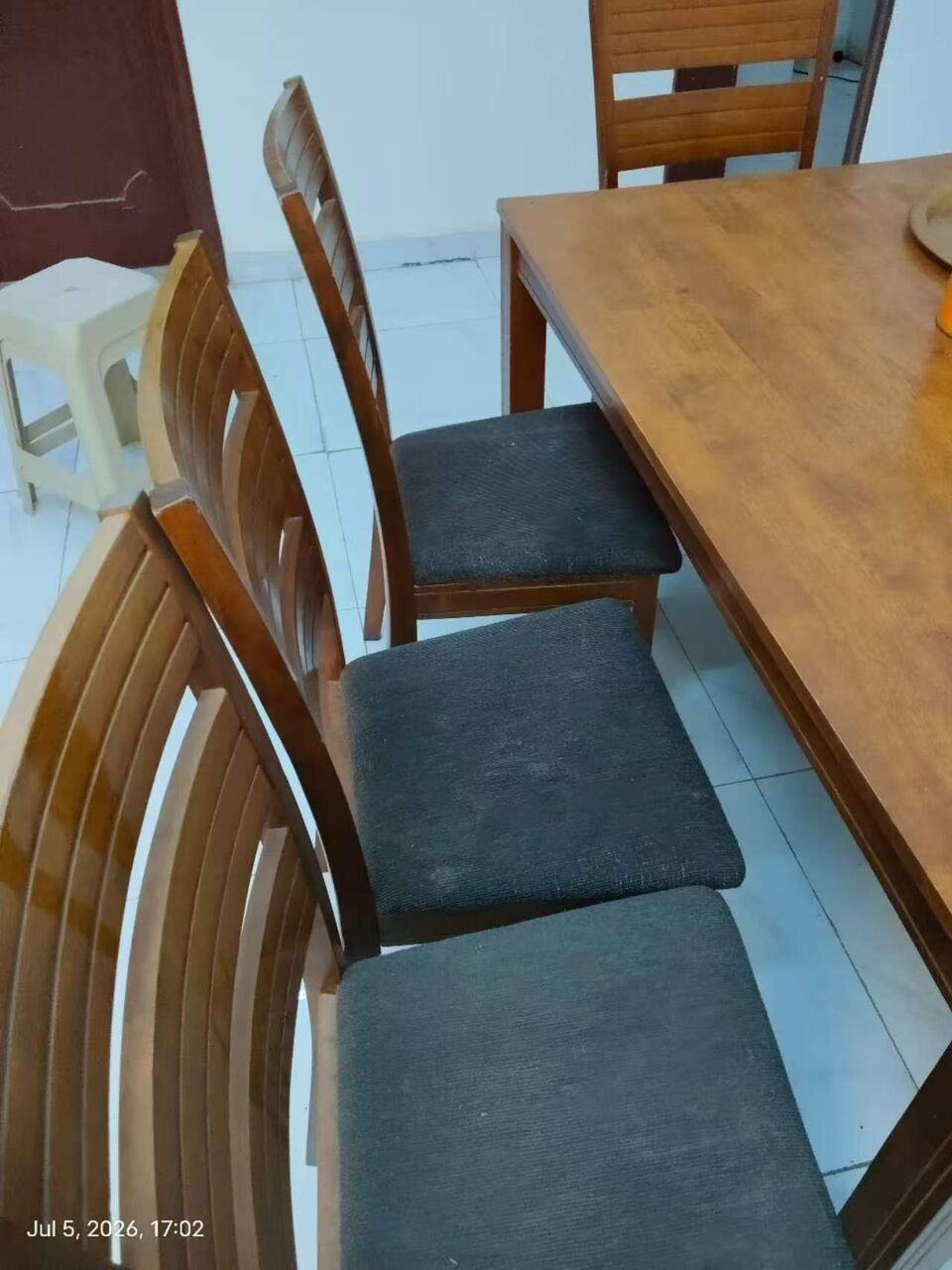 Riyadh, Furniture, SAR 300,  Wooden Table With 6 Wooden Chairs