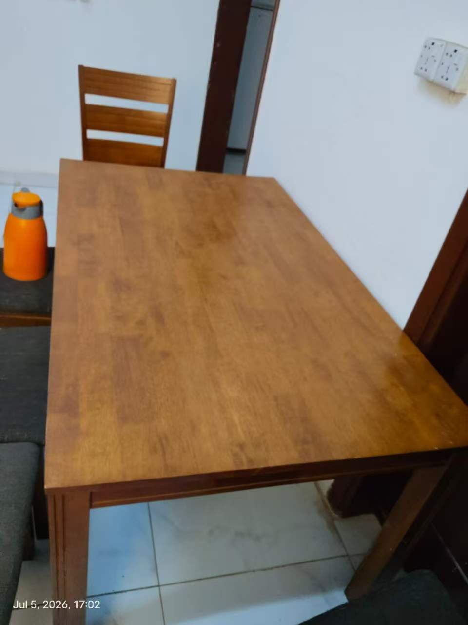 Riyadh, Furniture, SAR 300,  Wooden Table With 6 Wooden Chairs