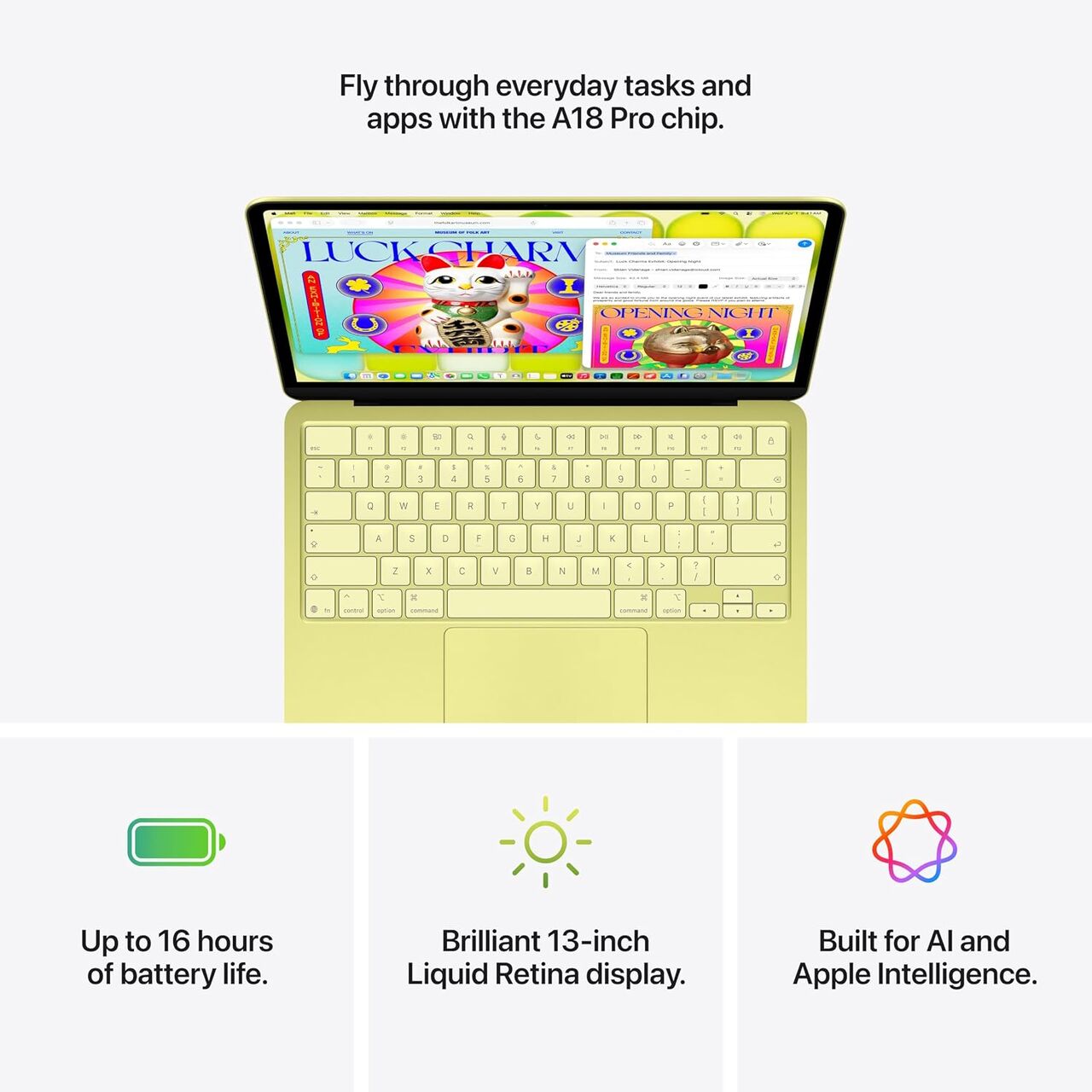 New York, General, Apple 2026 MacBook Neo 13-inch Laptop With A18 Pro Chip: Built For AI And Apple Intelligen