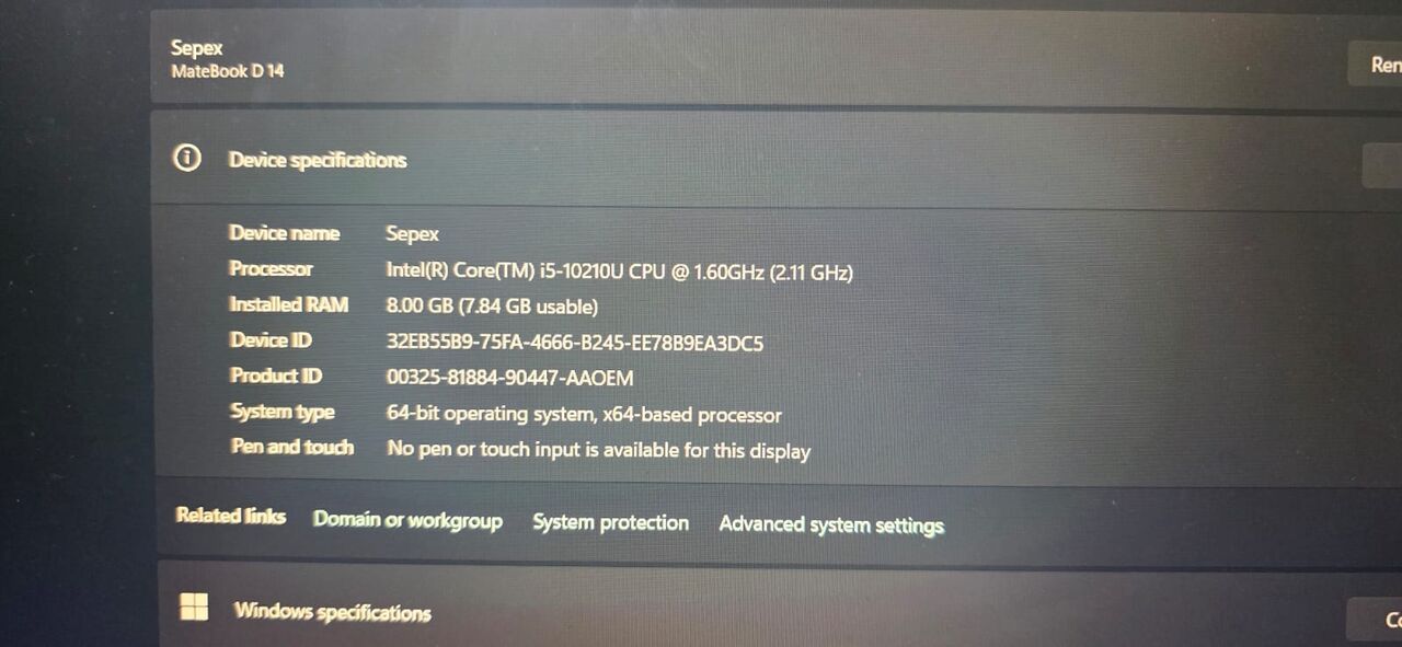 Zinj, Computers, BHD 135,  Huawei Mate Book D14 Laptop For Sale