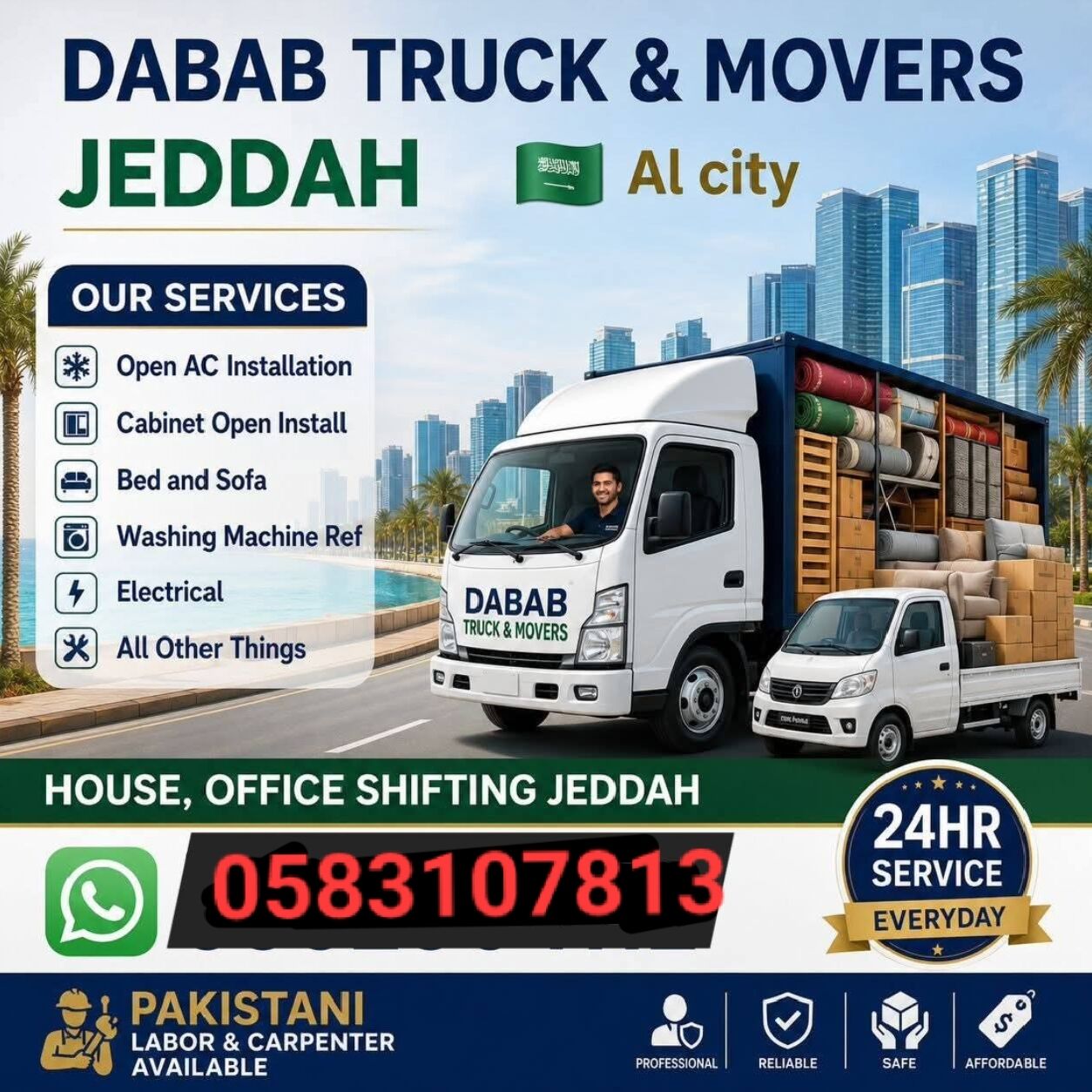 Makkah, Labor/Moving, Professional Movers And Packers House Shifting Loading Unloading Experience Labour (1)