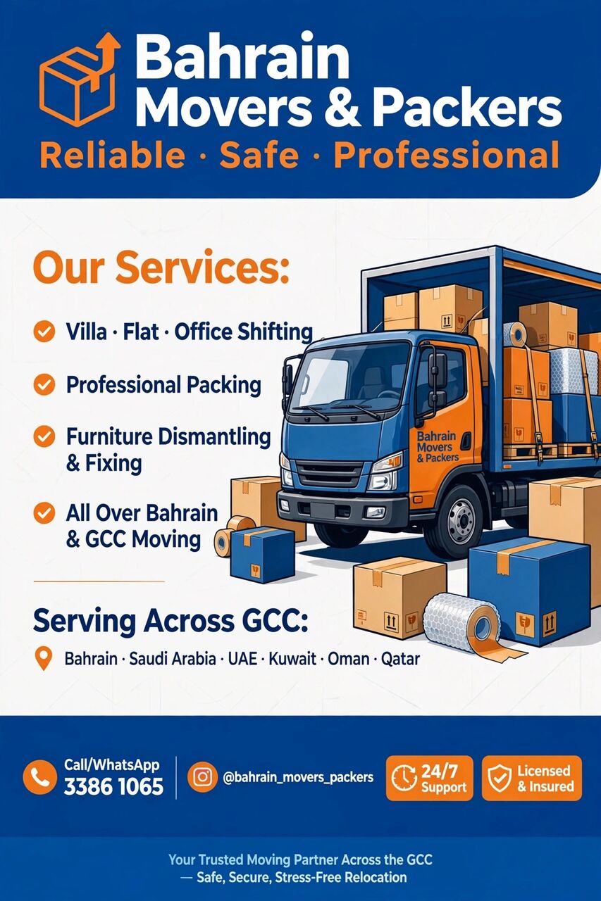 Janabiya, Labor/Moving, International Movers And Packers In Bahrain - GCC And Worldwide Relocation