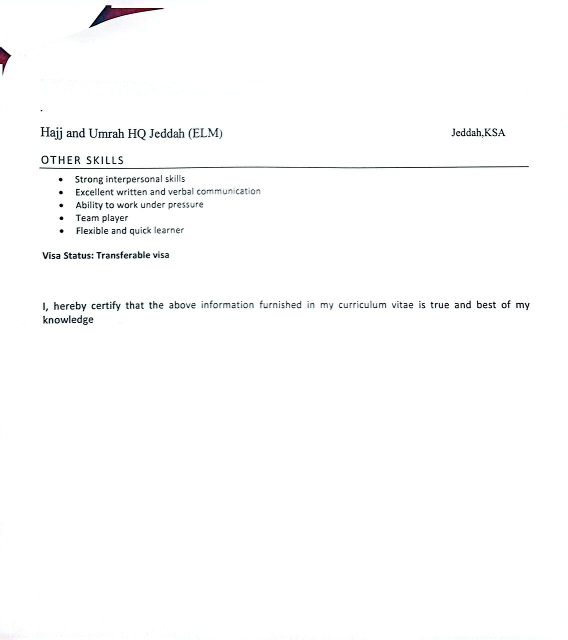 Madinah, Job Seekers, AutoCAD Operator