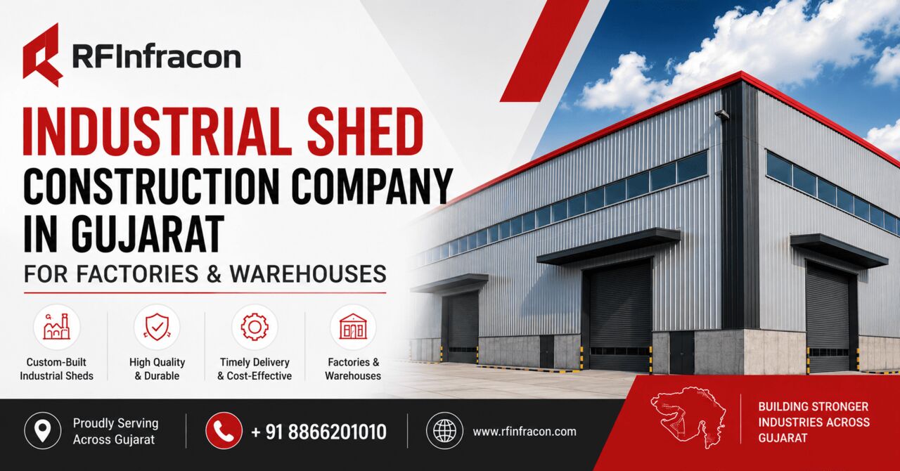 Ahmedabad, Construction, Industrial Shed Construction Gujarat | Cost Efficient Build
