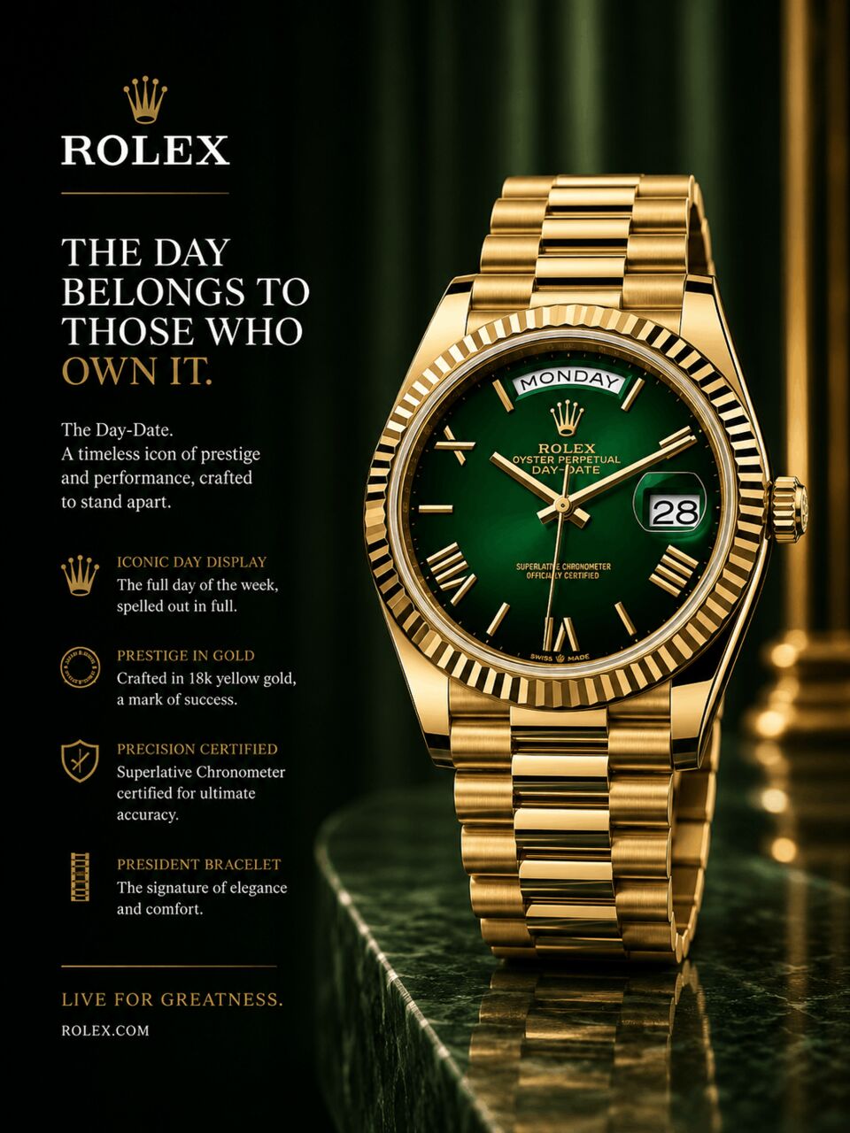 New Delhi, Watches, INR 6379000,  Why Celebrities Love Rolex Day-Date Watches