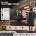 BHD 83,  Lenovo 10th Gen Just Like New PC With Lenovo 22" FHD Monitor Built-in Camera & Speaker