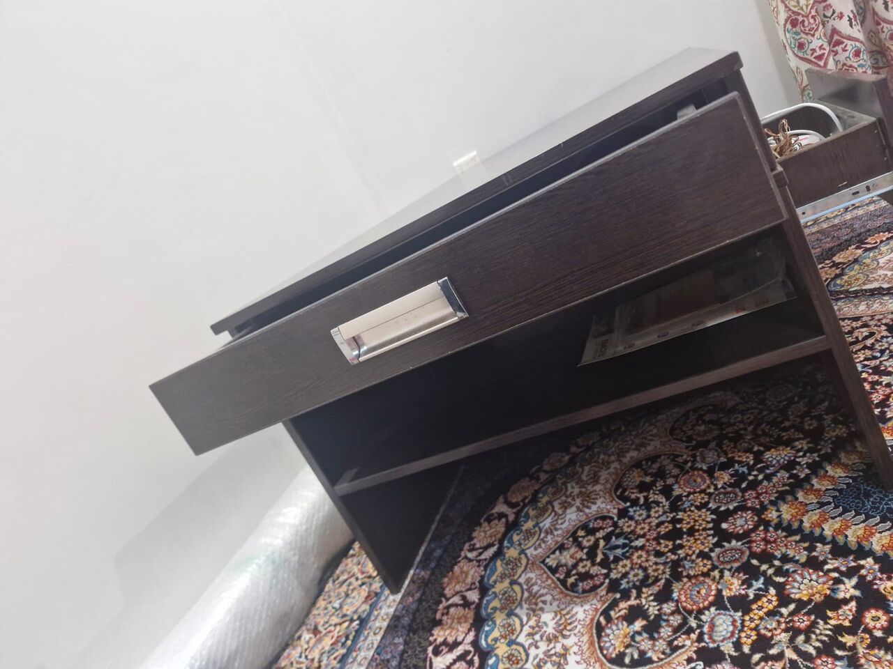 Al Rehab, Furniture, SAR 400,  Dark Brown Wooden Coffee Table