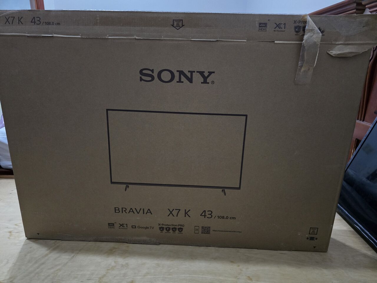 Al Shatea Al Sharqi, Appliances, SAR 900,  Sony Bravia X7 K- 43 Inches TV- Smart TV