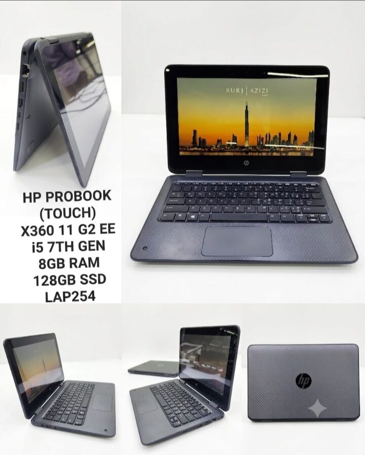 Manama, Computers, BHD 70,  HP ProBook X360 11 G2 EE Touchscreen Laptop With A 360-degree Hinge