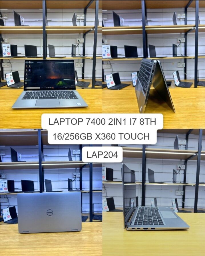 Manama, Computers, BHD 145,  Dell Latitude 7400 2-in-1 Convertible Laptop With A 360-degree Touchscreen Hinge