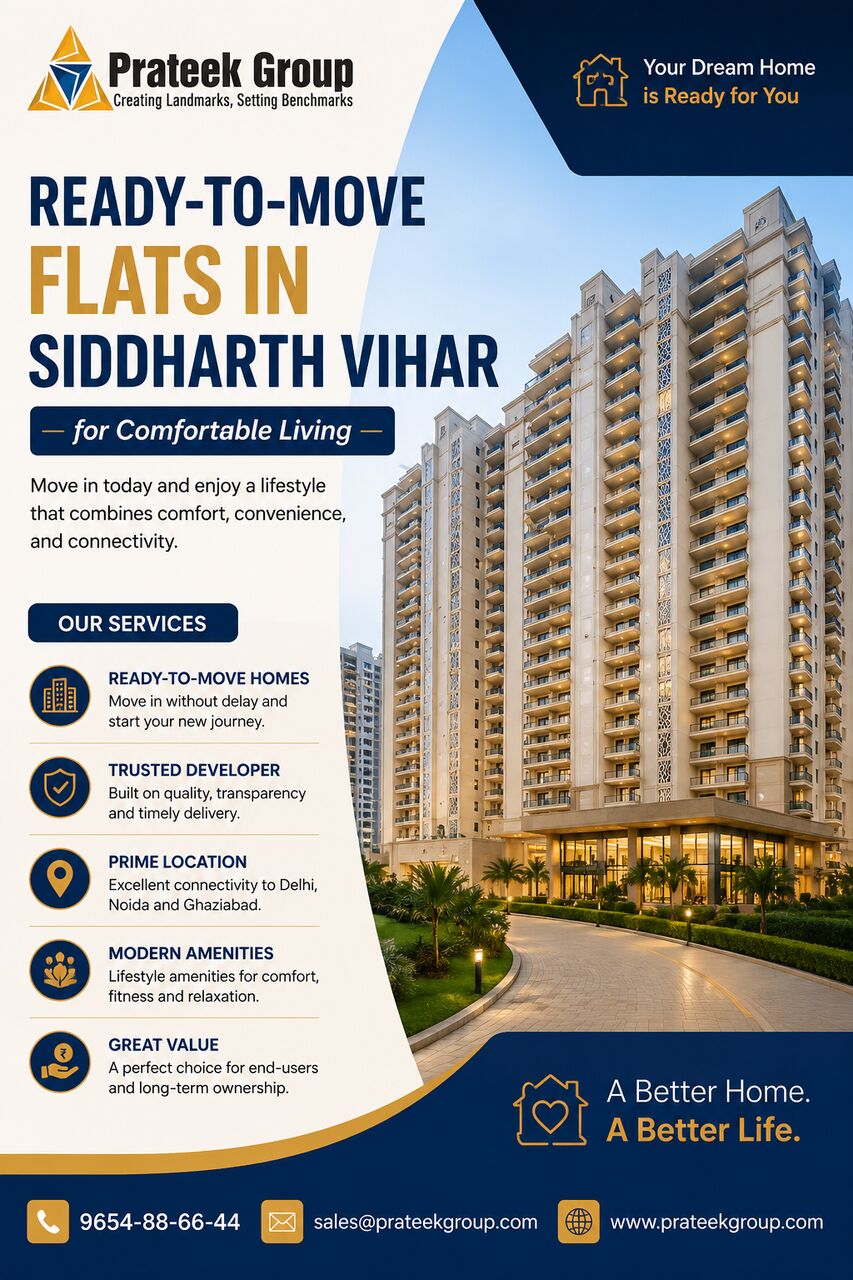 Mumbai, Real Estate, Ready-to-Move Flats In Siddharth Vihar For Comfortable Living