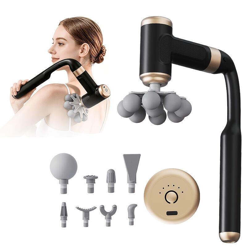 Manama, Health & Beauty Items, BHD 10,  Cordless Massage Gun With A 9-head Design Meant For Full-body Relief