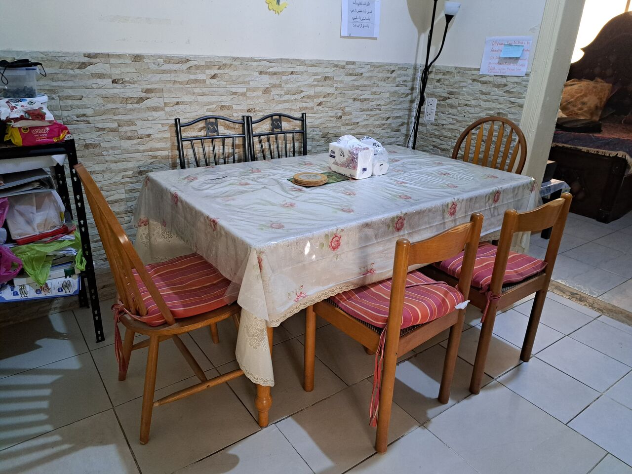Bani Malik, Furniture, SAR 700,  6 Seater Pure Wooden Dining Table With 6 Chairs