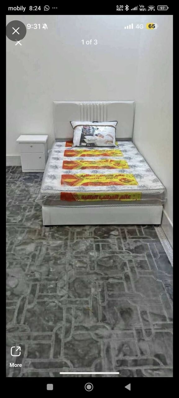 Al Batha, Furniture, SAR 320,  Twin Size Bed Frame And Mattress