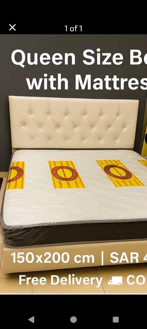 Al Batha, Furniture, SAR 320,  Twin Size Bed Frame And Mattress